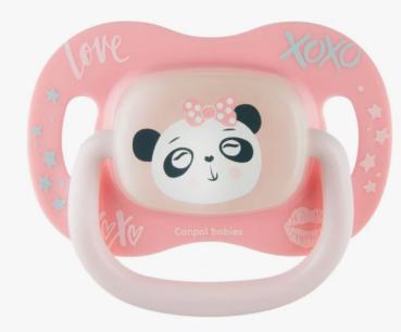 Schnuller Bärchen mit Schleife, rosa